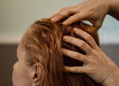 Scalp massage at Zilda Holistic Therapies, Dunfermline, Scotland, GB, promoting relaxation and wellness.
