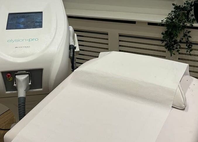 Elysion-pro laser machine in The Beauty Room, Spalding, England, GB, offering advanced skin treatments.