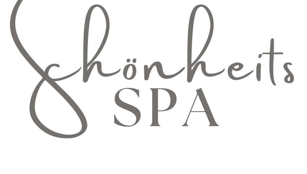 Schönheits Spa logo in elegant script, Worcester, Western Cape, ZA.