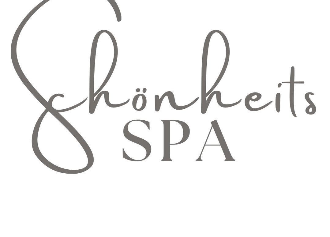 Schönheits Spa logo in elegant script, Worcester, Western Cape, ZA.