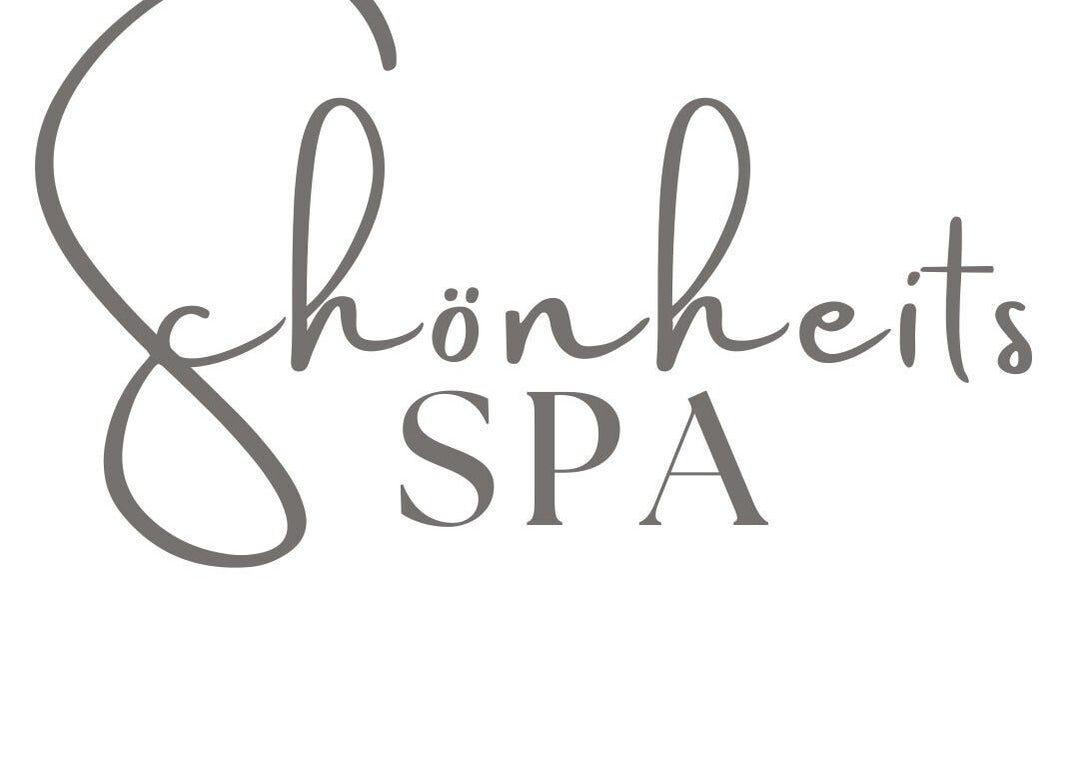Schönheits Spa logo in elegant script, Worcester, Western Cape, ZA.