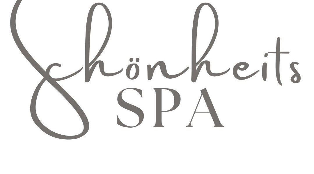 Schönheits Spa logo in elegant script, Worcester, Western Cape, ZA.