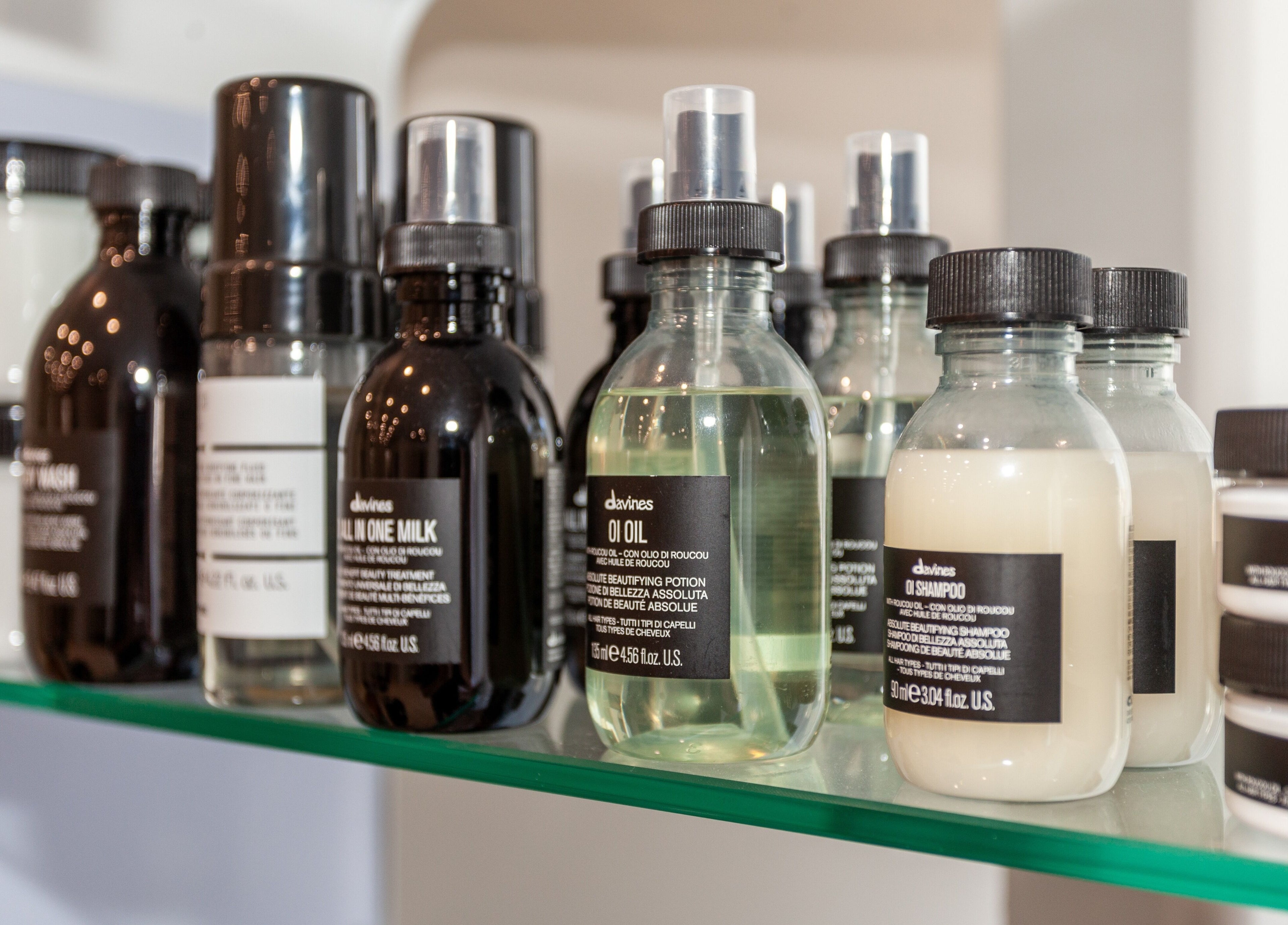 Premium hair products at The Hair Collective - Aesthetics Co., Helensvale, Queensland, AU on display.
