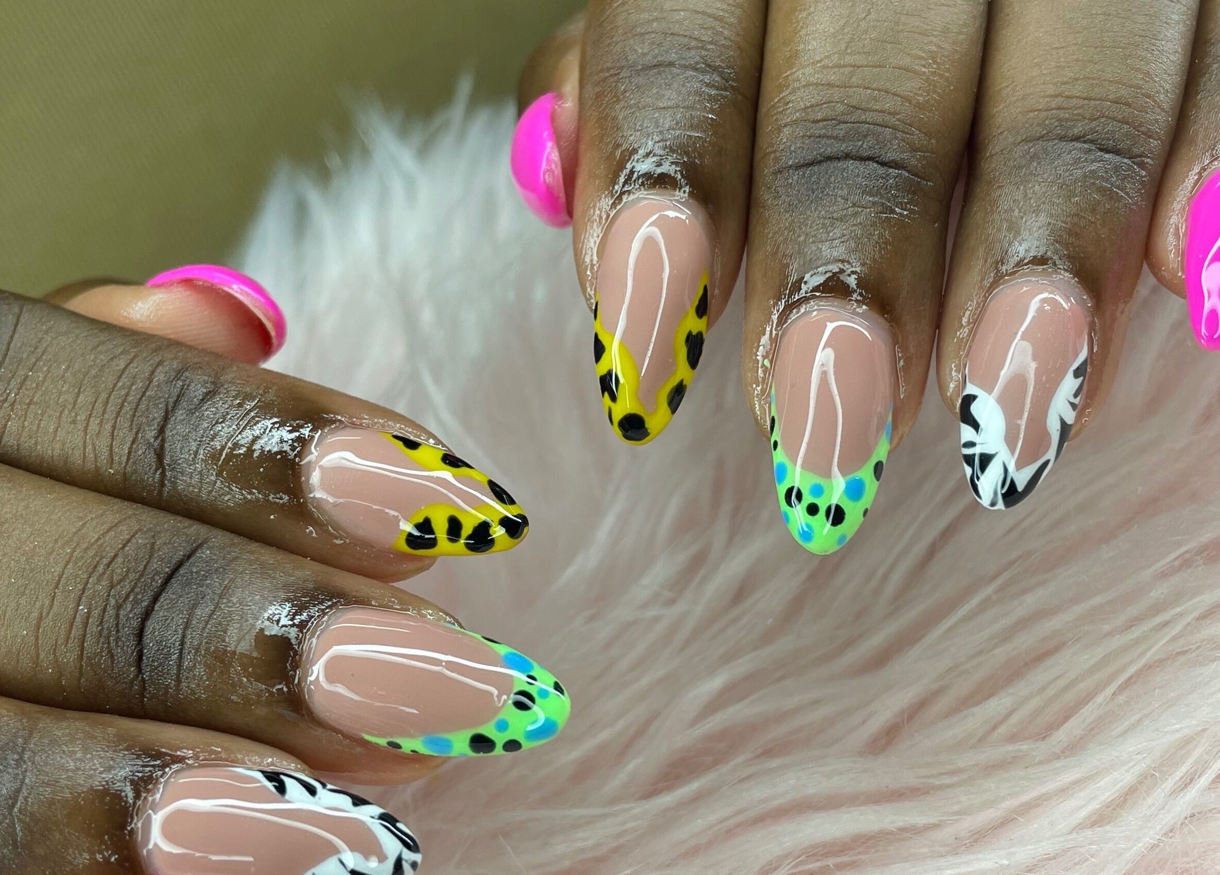 Vibrant nail designs at The Doll Lab.Tt, Arouca, Tunapuna/Piarco Regional Corporation, TT.