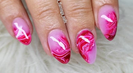 Pink Flamingo Nails billede 3