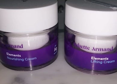 Elements creams at Beleza Wellness, Benoni, Gauteng, ZA showcasing nourishing and lifting options.