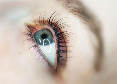 Close-up of a styled eye at Zoe Hobley Beauty, Northwich, England, GB, showcasing detailed lash work.