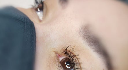 Close-up of eyelash extension from Zoe Hobley Beauty, Northwich, England, GB, highlighting detailed lash work.