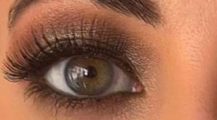 Close-up of eye makeup done at The Look Hair, Nails & Beauty Salon in Zabbar, MT.