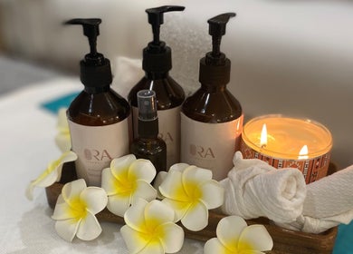 Ora Spa Home Service (Ladies Only) in Riyadh offers a calming ambiance with aromatic oils and flowers.