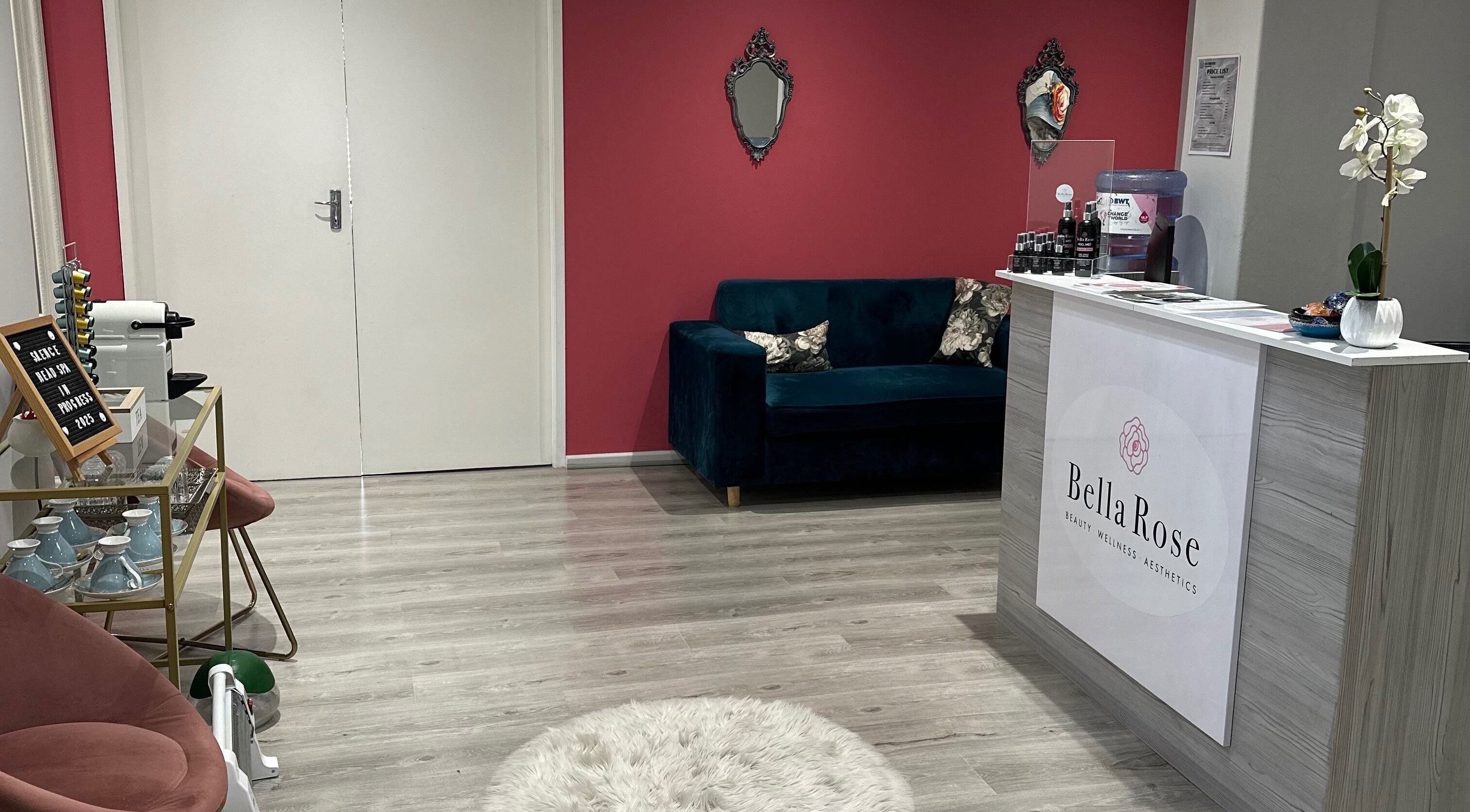 Elegant reception at Bella Rose, Cape Town, Western Cape, ZA with chic furniture and relaxing ambiance.