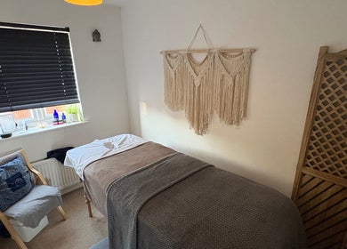 Serene therapy room at Eden Beauty & Holistics - Bidford in Bidford-on-avon, England, GB.