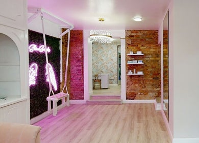 Chic interior of Skin Secrets Aesthetics in Derby, England, GB features modern decor and stylish ambiance.