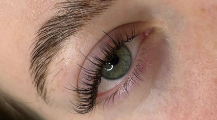 Close-up of expertly applied eyelash extensions at Lashes by Molly, Warrington, GB.