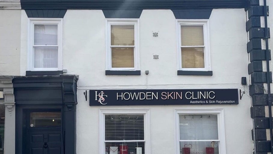 Front view of Howden Skin Clinic in Howden, England, GB, showcasing elegant exterior and signage.