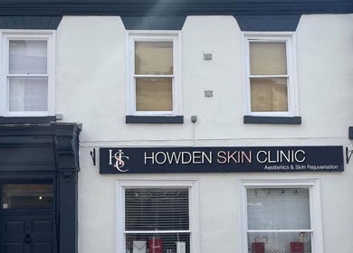 Front view of Howden Skin Clinic in Howden, England, GB, showcasing elegant exterior and signage.