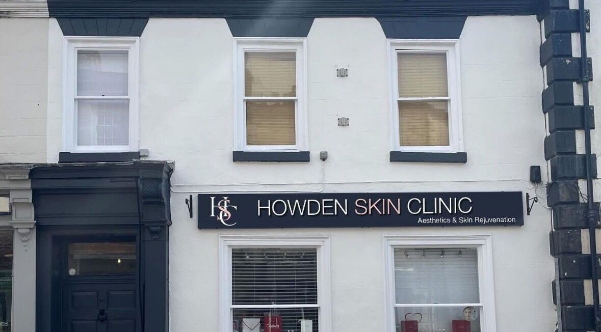 Front view of Howden Skin Clinic in Howden, England, GB, showcasing elegant exterior and signage.