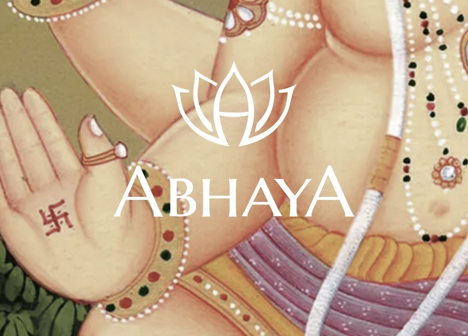 Logotipo de Abhaya Ayurveda en Buenos Aires, Ciudad Autónoma De Buenos Aires, AR. Diseño artístico y espiritual.