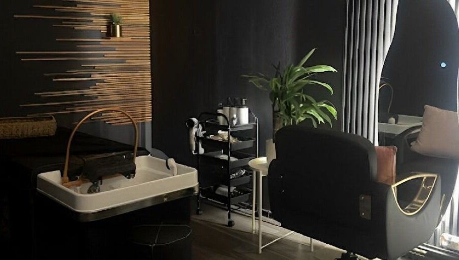 Chic relaxation room at NoonaLash Laman Areca, Nilai, Negeri Sembilan, MY with spa decor and styling chair.