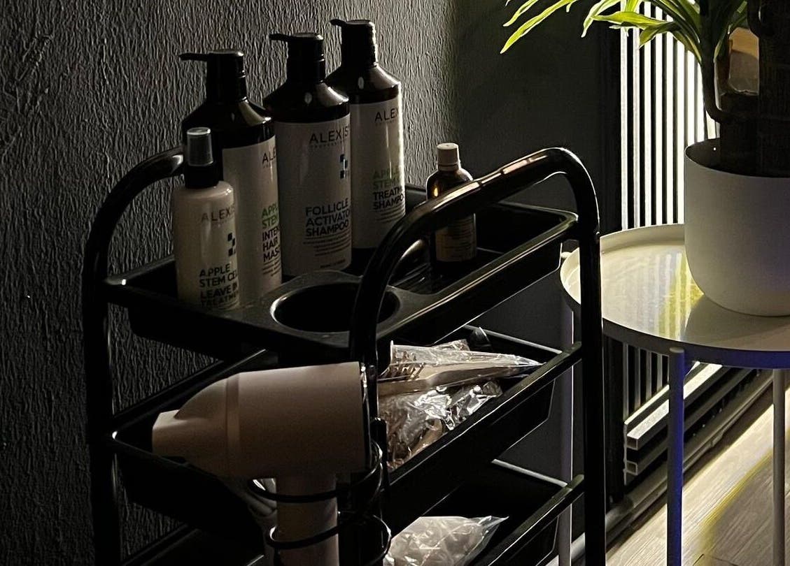 Haircare products and decor at NoonaLash Laman Areca, Nilai, Negeri Sembilan, MY.