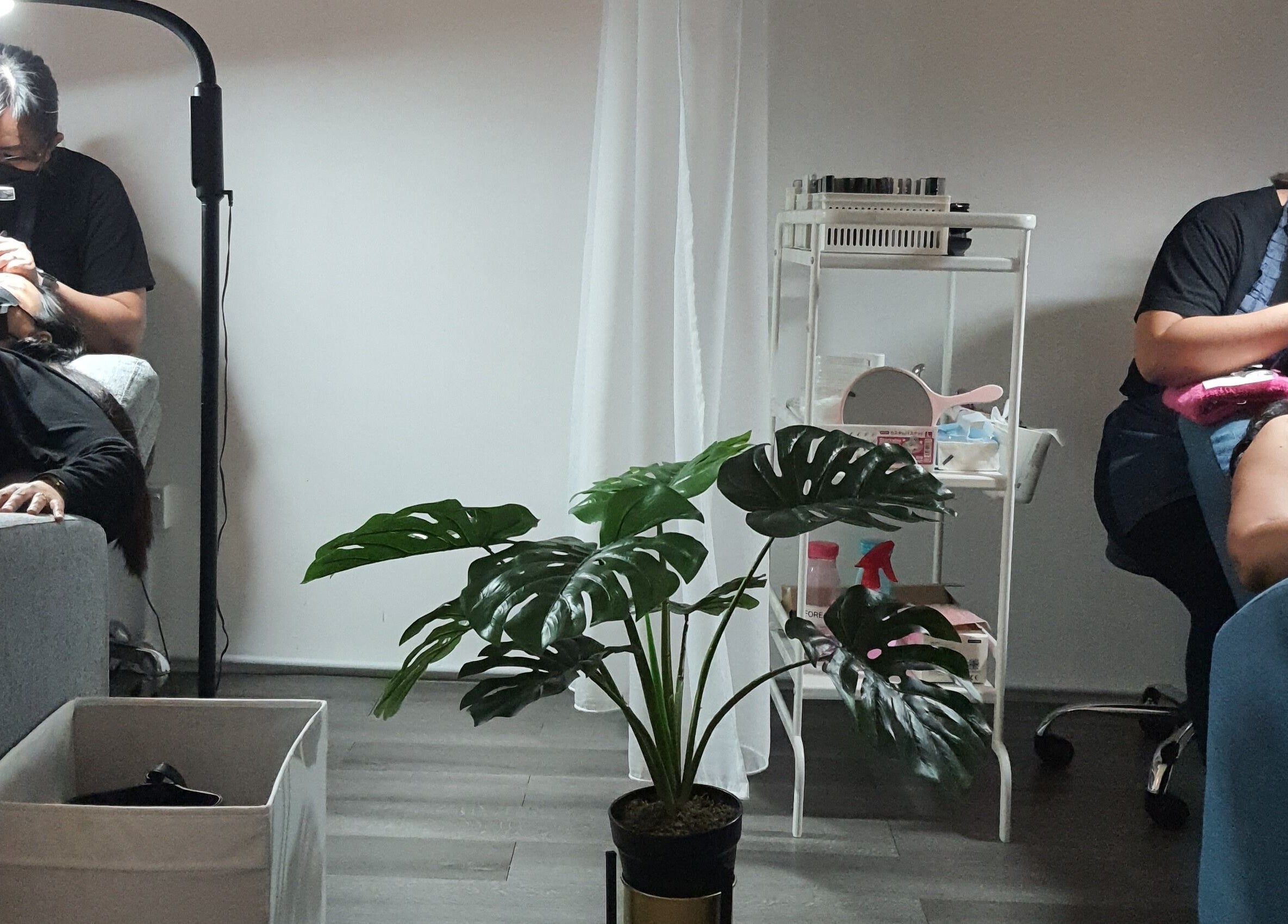 Cozy lash treatment at NoonaLash Laman Areca, Nilai in Negeri Sembilan, MY with modern decor.