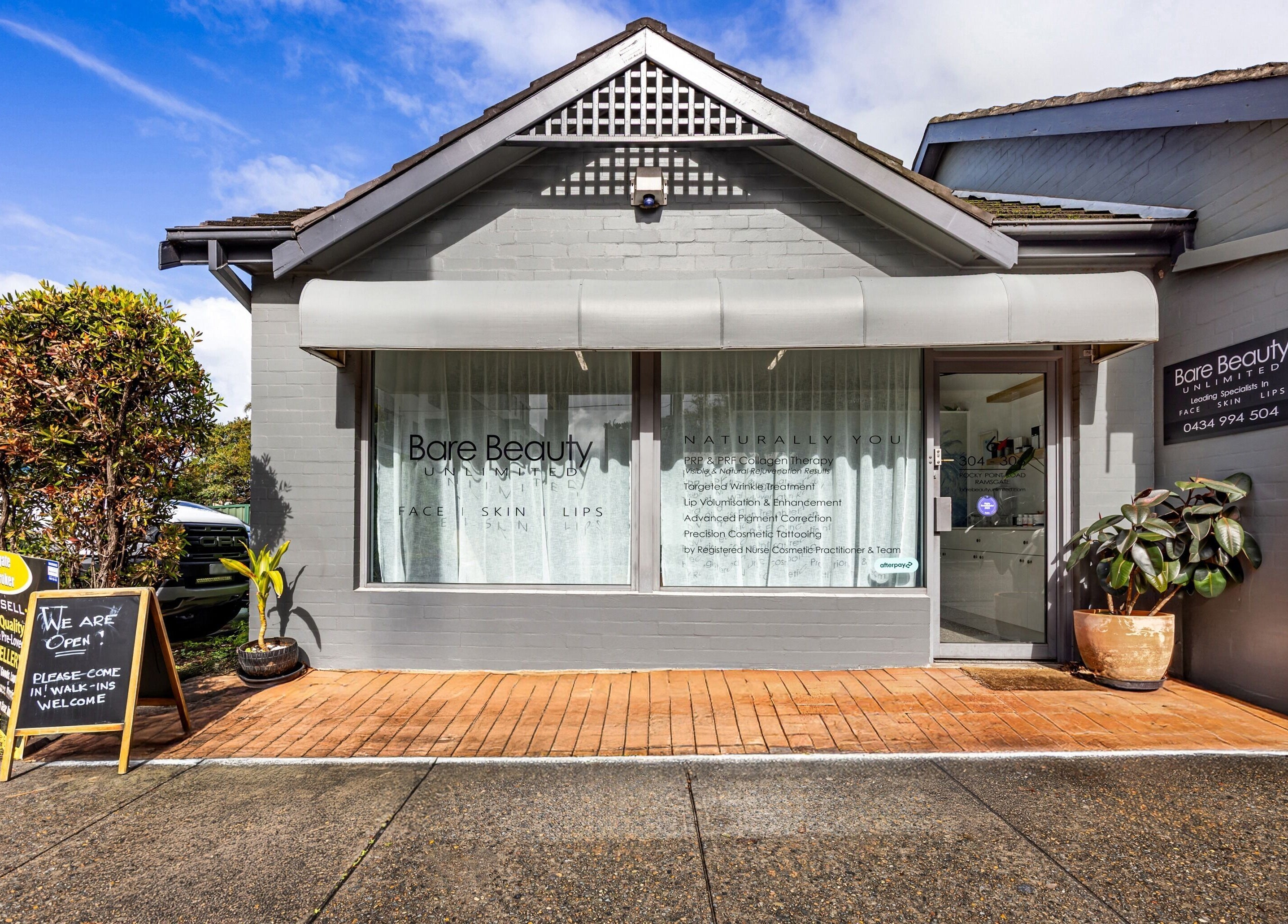 Front view of Bare Beauty Clinic Sydney located in Sydney, NSW, AU, showcasing the stylish exterior.
