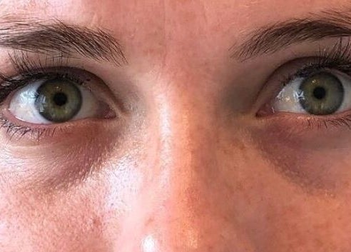 Close-up of expertly styled lashes at Hers & Sirs in Manchester, England, GB.