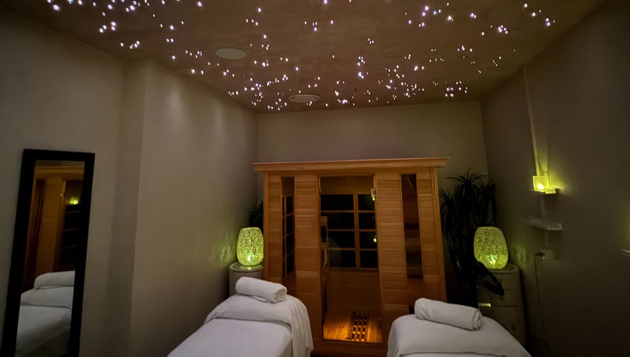 Ocean Day Spa's serene room with a starry ceiling at Surfers Paradise, Queensland, AU.