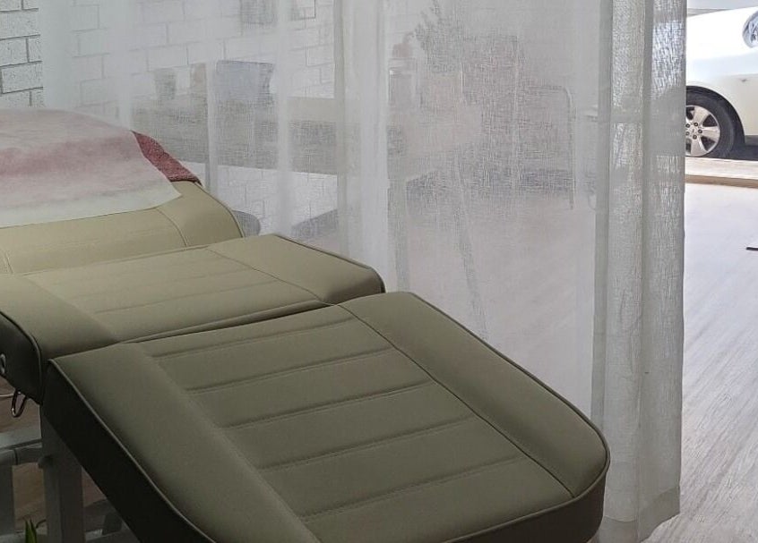 Relaxing treatment room at Dluxe Beauty and Brows, Waratah, New South Wales, AU.