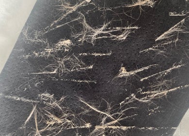 Close-up of a textured black surface at Radiant by Julie, Derby, England, GB.