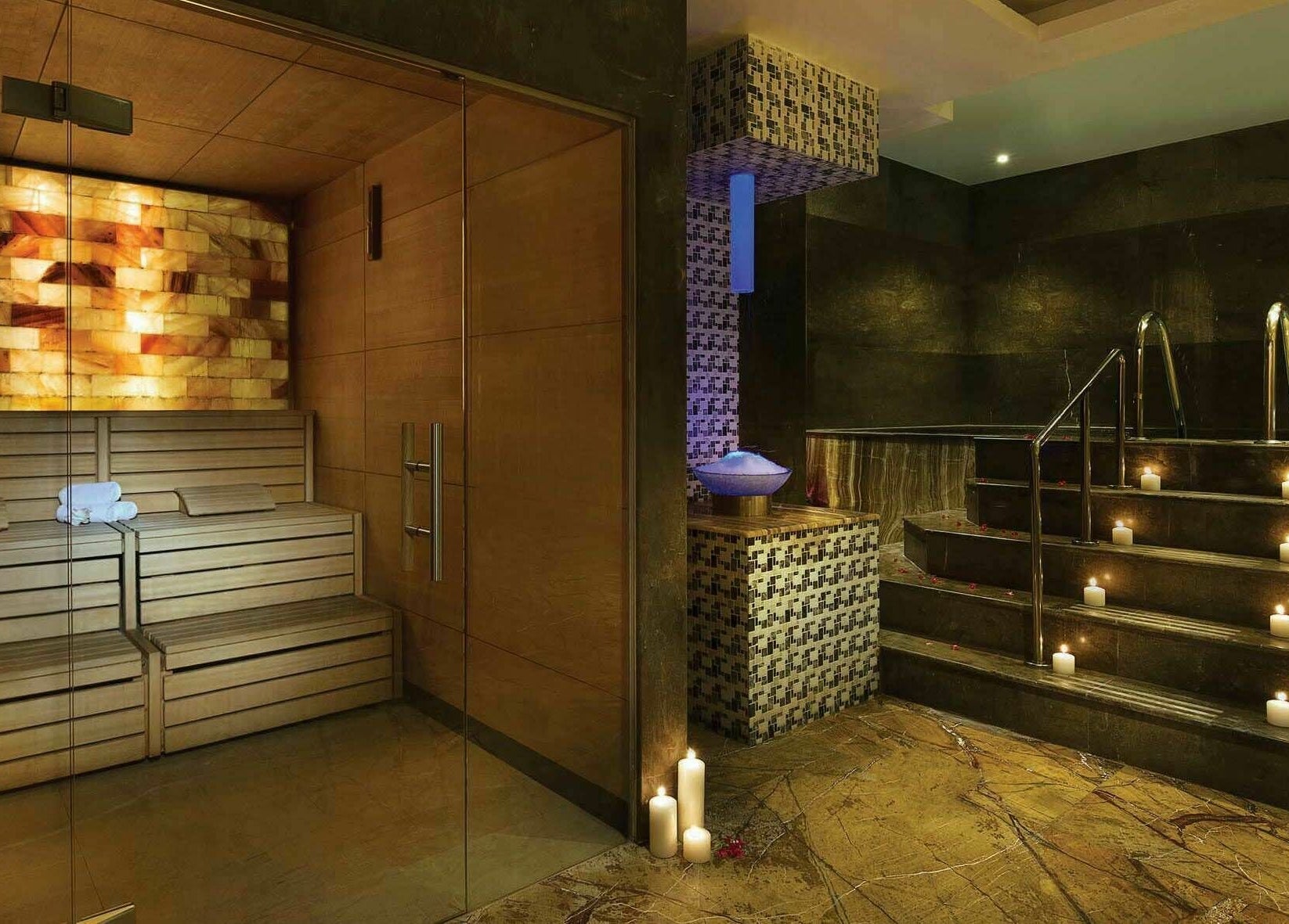 Luxurious sauna and pool at Jouri Rose Spa, Ras al Khaimah, Ras al Khaimah, AE. Relaxation and wellness await.