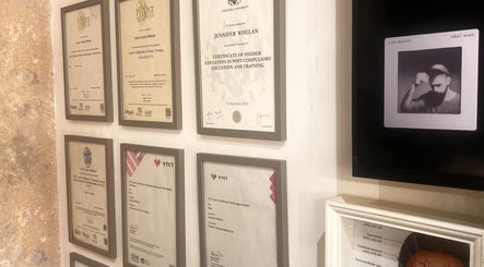 Certificates displayed at Meraki Beauty and Aesthetics in Penwortham, England, GB, highlighting expertise.