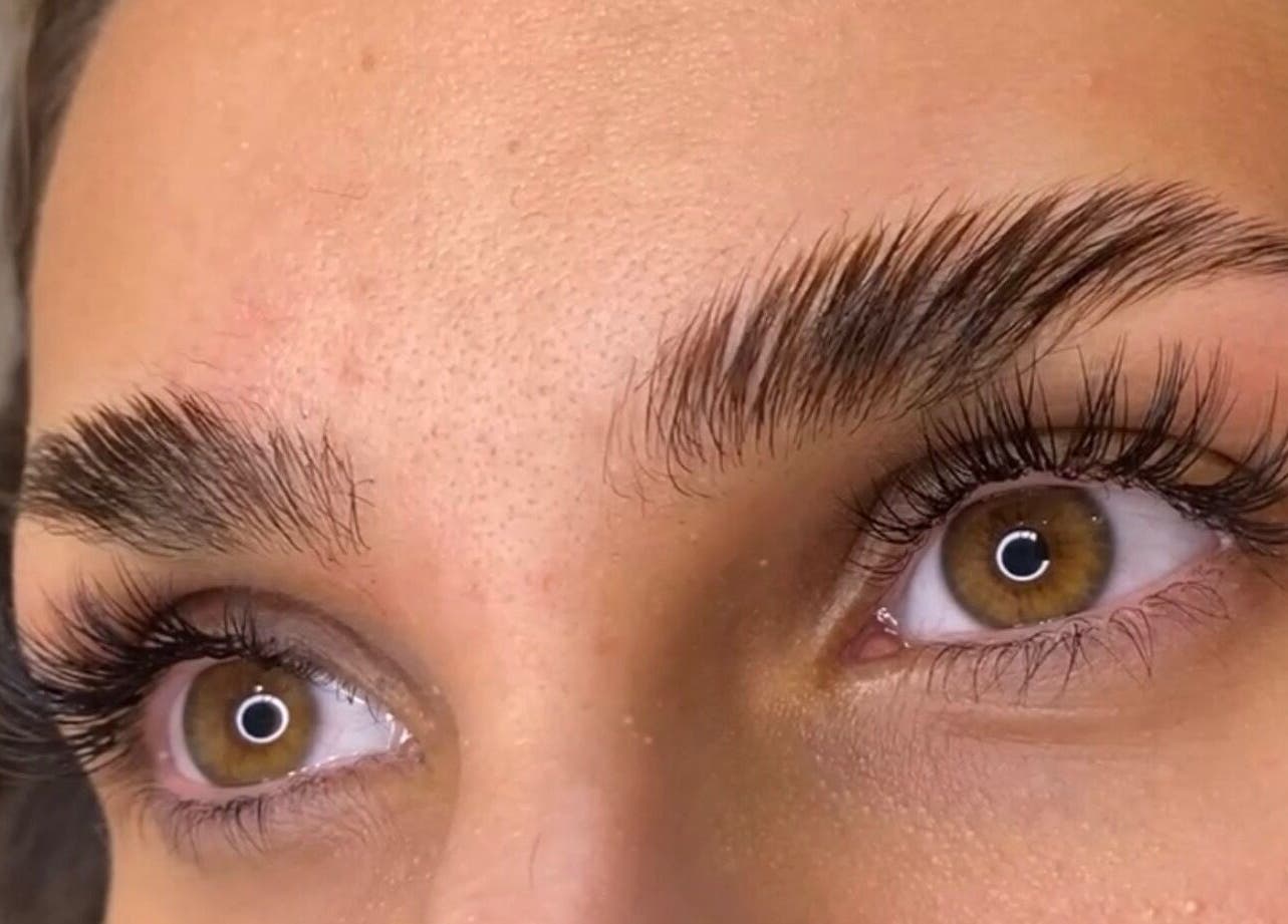 Close-up of styled lashes at LSL Lash Studio Red Bank, Red Bank, New Jersey, US, showcasing expertise.