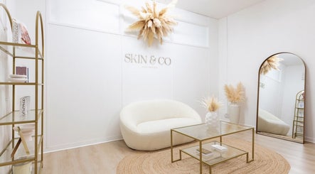Elegant lounge area at Skin and Co Aesthetics in Basingstoke, England, GB. Modern decor and serene atmosphere.