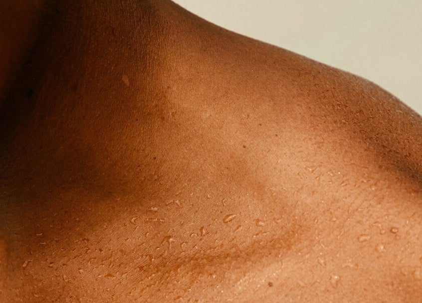 Smooth, sun-kissed skin after tanning at Leveche Tanning & Beauty, Chedgrave, England, GB.