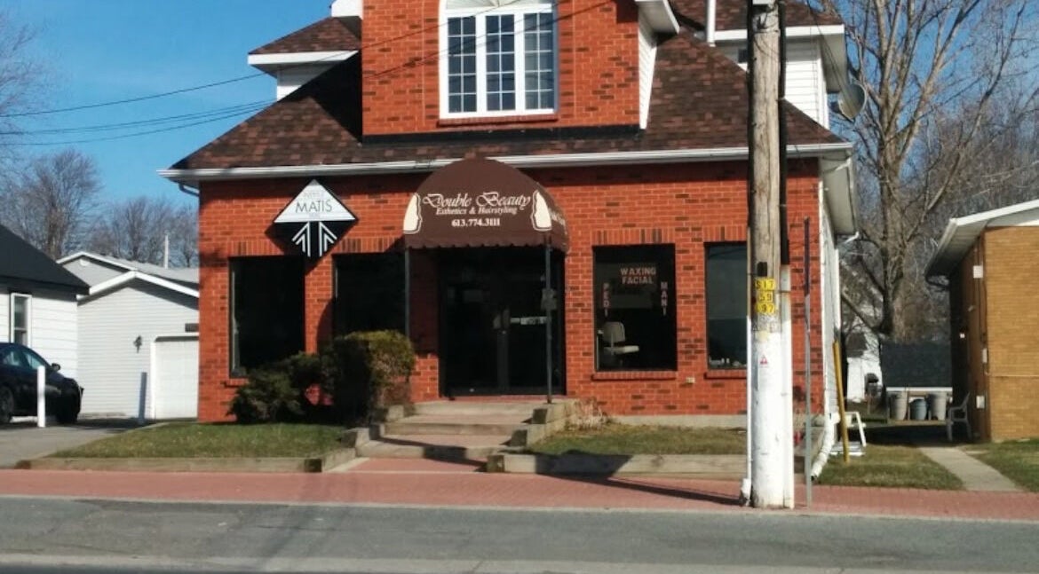 Front view of Double Beauty Esthetics & Hairstyling, a salon at Winchester, Ontario, CA.