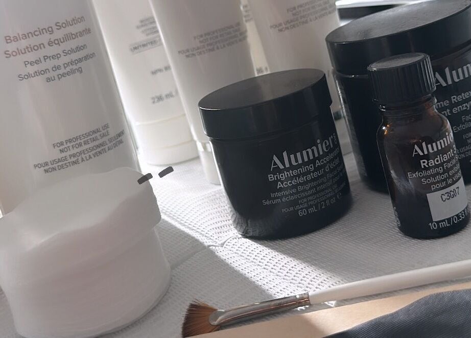 High-end skincare products at Rebecca Beards Clinic, Bridgend, Wales, CF31 2ES, GB for glowing skin.