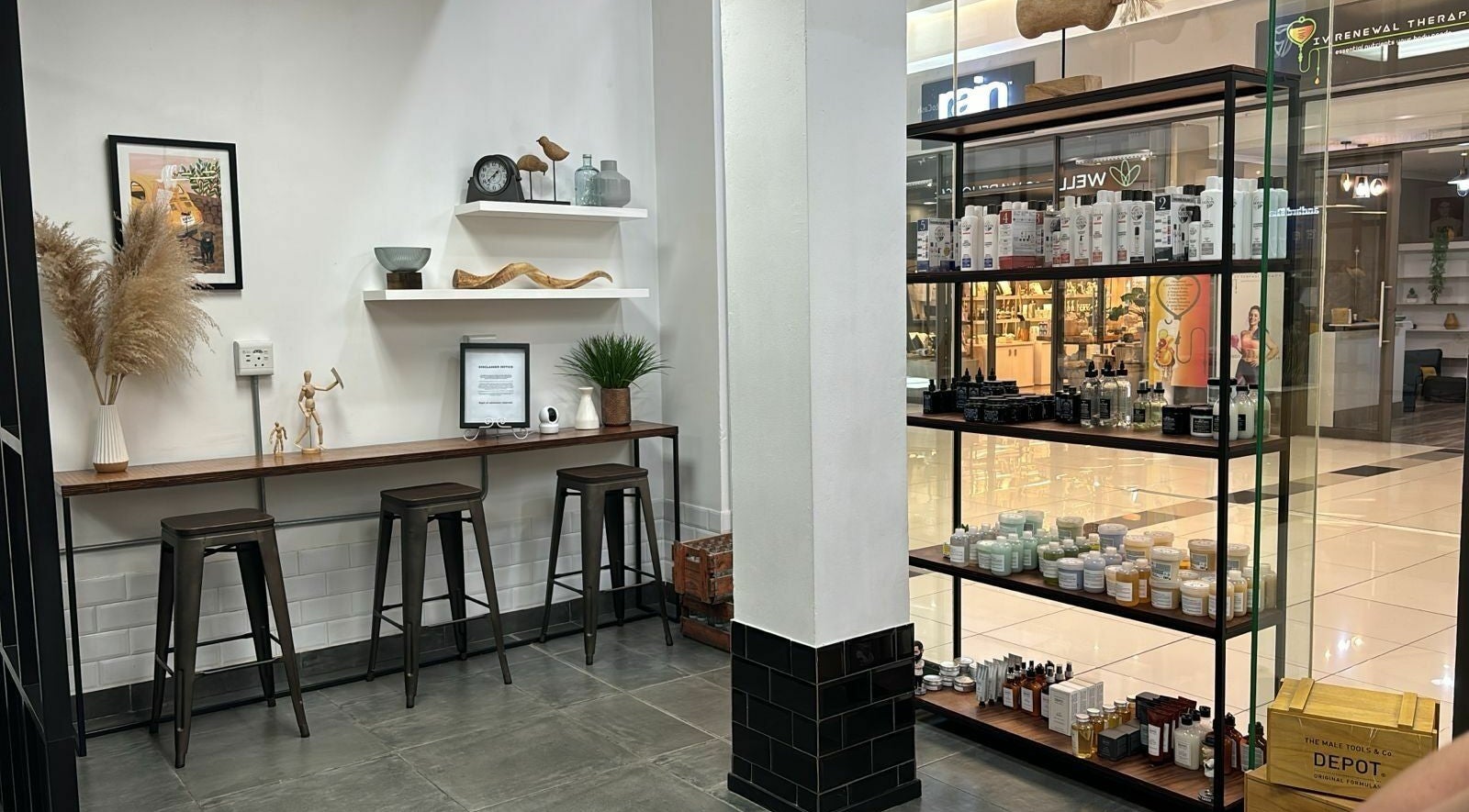 Elegant retail space at The Federation Kyalami, Midrand, Gauteng, ZA with modern decor and product displays.