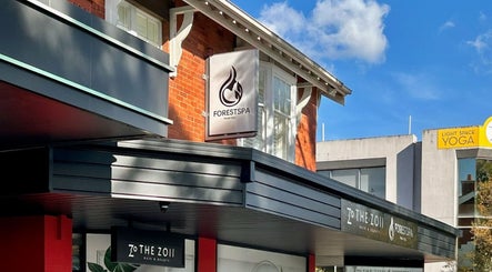 Exterior view of ForestSPA - HeadSpa located in Melbourne, Victoria, AU, showcasing elegant signage.