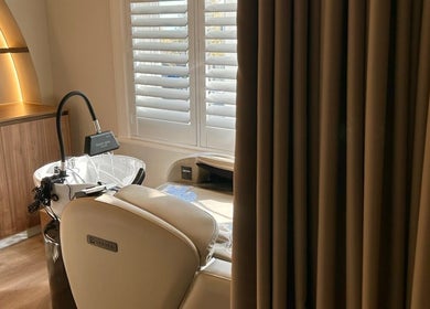 Relaxing spa chair and basin at ForestSPA - HeadSpa, Melbourne, Victoria, AU.