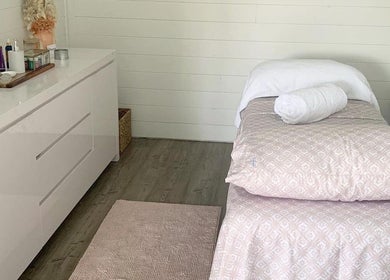 Tranquil massage room at Phoenix Remedial Massage, Belford, New South Wales, AU.