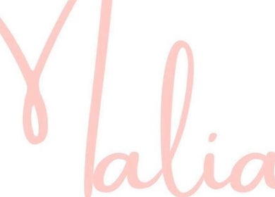 Elegant logo of Malia Hair and Beauty Boutique in pink text, Hastings, Victoria, AU.