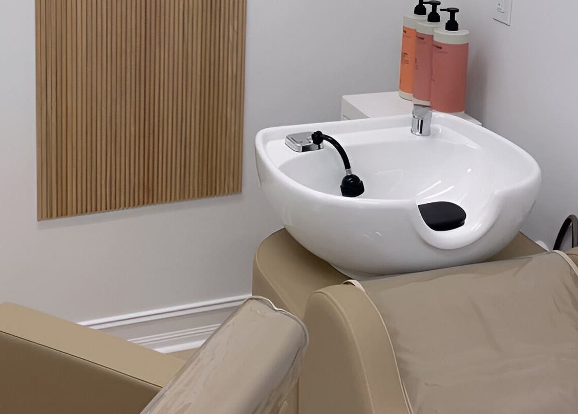 Luxurious shampoo station at Hair Extensions by Stephanie in Bonita Springs, Florida, US.