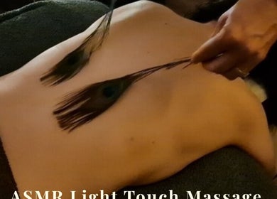 ASMR light touch massage with peacock feathers at Xtreme beauty @Danustudios Forest Hall, England, GB.