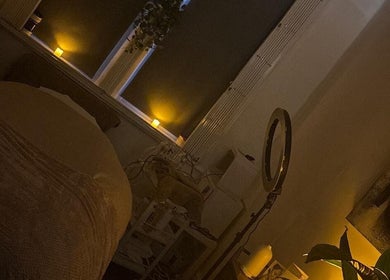 Tranquil treatment room at Xtreme Beauty @Danustudios Forest Hall, England, GB, with ambient lighting.