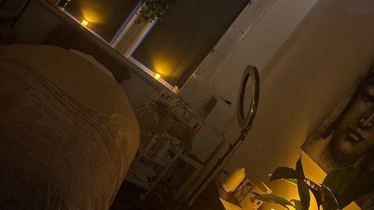 Dimly lit tranquil therapy room at Xtreme Beauty (Mobile Therapist) in Ponteland, England, GB, offering relaxation.