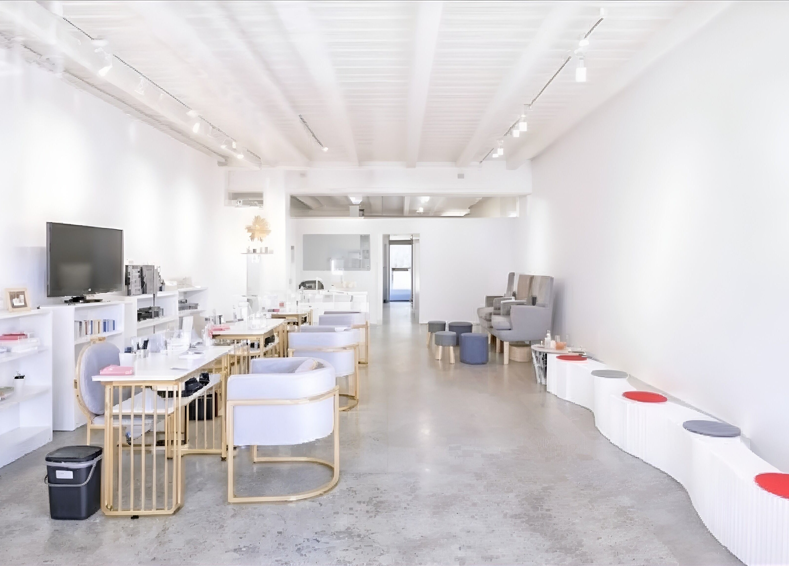 Bright and modern interior of Nail Magic salon in Auckland, Auckland, NZ, featuring elegant, minimalist decor.