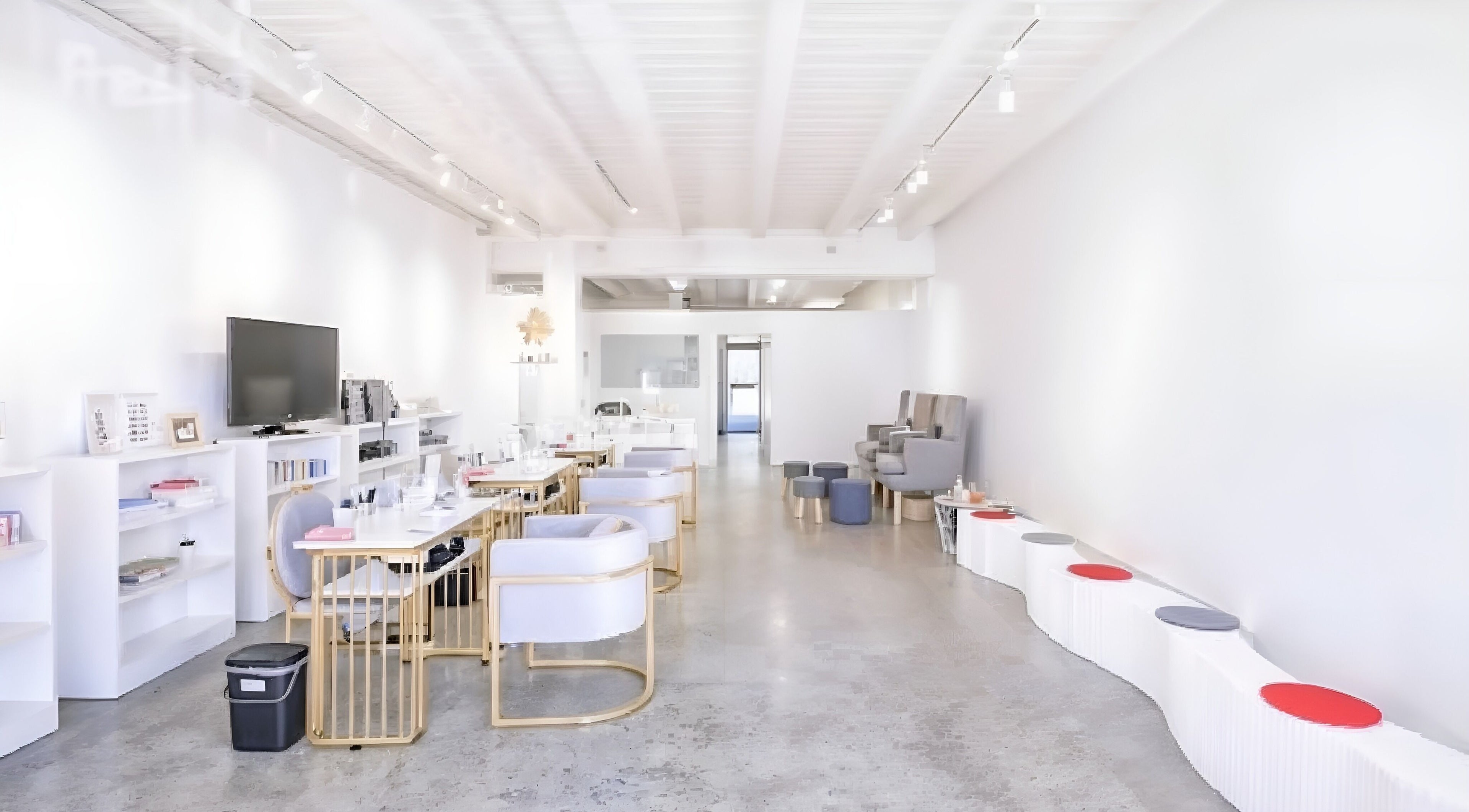 Bright and modern interior of Nail Magic salon in Auckland, Auckland, NZ, featuring elegant, minimalist decor.