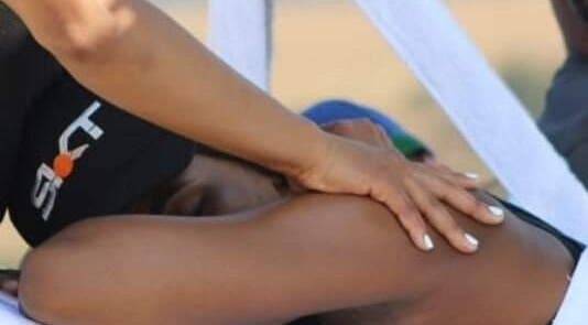 A soothing massage at Chrystell Health and Wellness Mobile Spa in Roodepoort, Gauteng, ZA, focusing on relaxation.