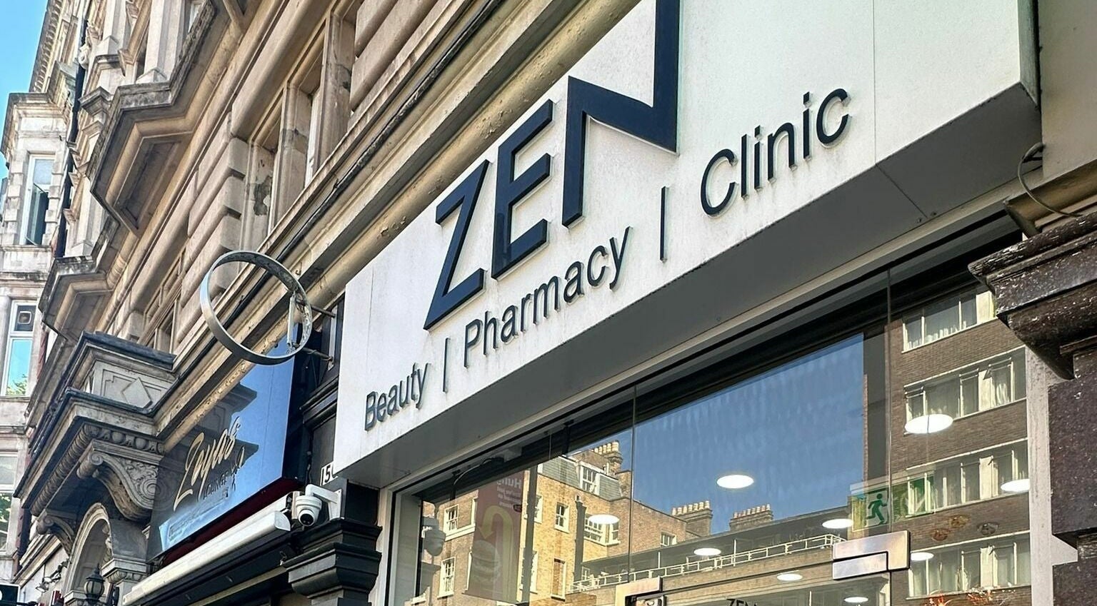 Z.Z SkinCare London facade in London, England, GB featuring prominent ZEN signage.